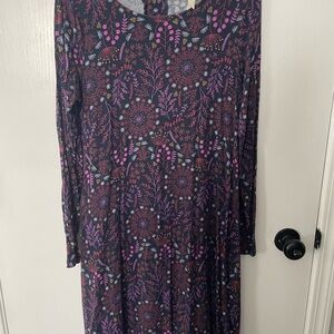 Matilda Jane Purple Floral Long Sleeve Dress